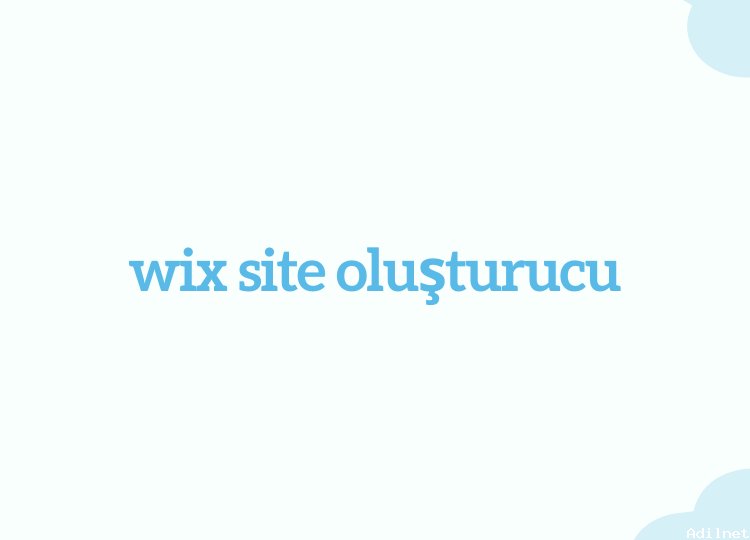 wix site oluşturucu